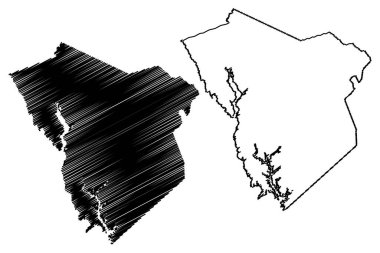Greene County, Gürcistan (ABD eyaleti, ABD, ABD, ABD) harita vektör çizimi, çizim Greene haritası