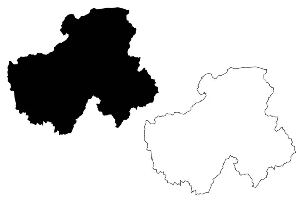 Haute Savoie Departmanı Fransa Fransa Cumhuriyeti Auvergne Rhone Alpes Bölgesi — Stok Vektör