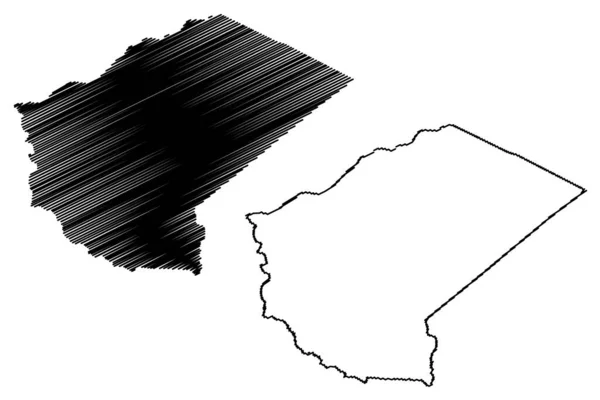 Glascock County Georgia Comté Des États Unis Amérique États Unis — Image vectorielle