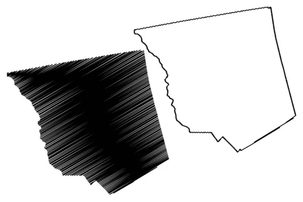 Jones County Georgia County United States America Usa Map Vector — 스톡 벡터