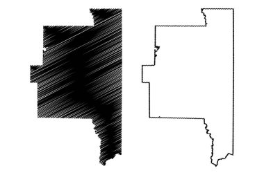 Lanier County, Gürcistan (ABD eyaleti, ABD, ABD, ABD) harita vektör çizimi, çizim Lanier haritası