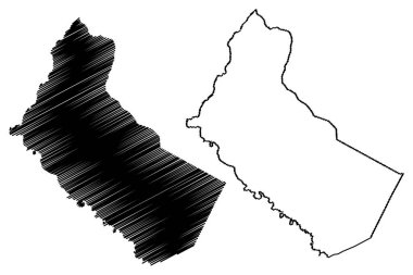 Long County, Gürcistan (ABD), ABD, ABD, ABD, ABD) harita vektör çizimi, çizim uzun harita