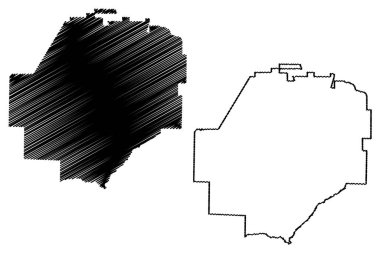 Macon County, Gürcistan (ABD eyaleti, ABD, ABD, ABD) harita vektör çizimi, çizim Macon haritası