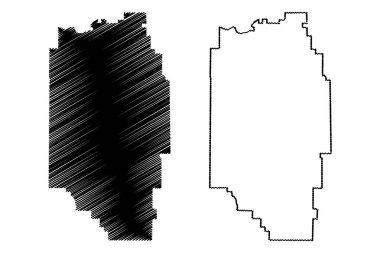 Marion County, Gürcistan (ABD), ABD, ABD, ABD, ABD) harita vektör çizimi, çizim Marion harita