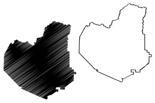 Comté Lumpkin Géorgie Comté Des États Unis États Unis Amérique — Image vectorielle