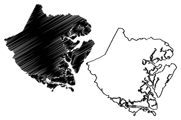 Mcintosh County Γεωργία Ηπα Κομητεία Ηνωμένες Πολιτείες Της Αμερικής Ηπα — Διανυσματικό Αρχείο