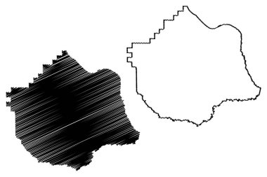 Pierce County, Gürcistan (ABD eyaleti, Amerika Birleşik Devletleri, ABD, ABD) harita vektör çizimi, Pierce haritası