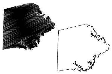 Putnam County, Gürcistan (ABD), ABD, ABD, ABD, ABD) harita vektör çizimi, Putnam haritası çizimi