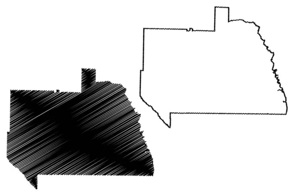 Comté Sumter Géorgie Comté Des États Unis États Unis Amérique — Image vectorielle