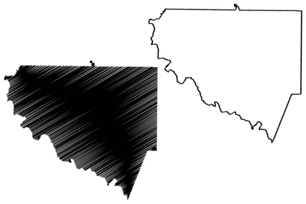 Upson County Georgia Contea Degli Stati Uniti Stati Uniti America — Vettoriale Stock