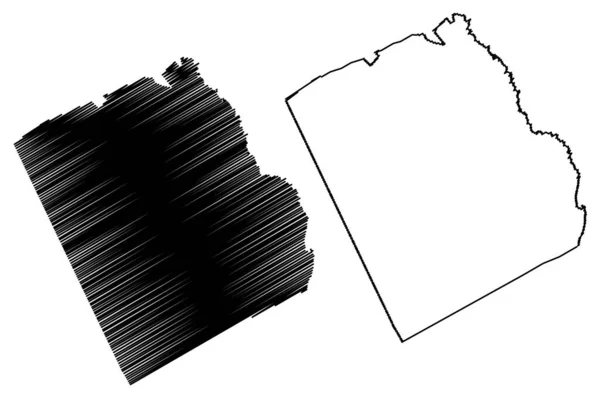 ウィルキンソン郡 ジョージア州 アメリカ アメリカ アメリカ 地図ベクトル図 スケッチ ウィルキンソン地図 — ストックベクタ