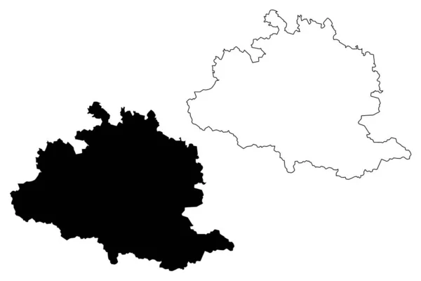 Ariege Department France French Republic Occitanie Або Occitania Region Map — стоковий вектор