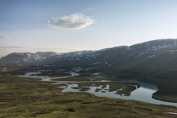 Tundra landscape in Northern Sweden — Stock Photo, Image