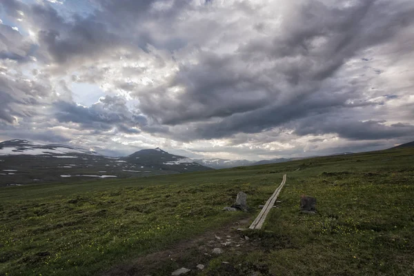 Paysage de la toundra en Suède du Nord — Photo