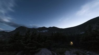 Rawah vahşi, Colorado'da Timelapse manzara
