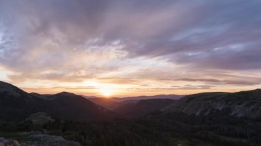 Rawah vahşi, Colorado'da Timelapse manzara