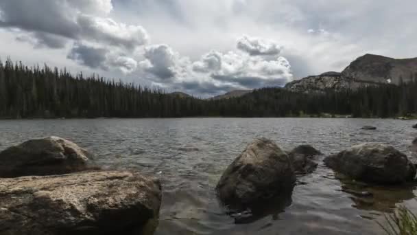 Timelapse, landschap in de Rawah wildernis, Colorado — Stockvideo