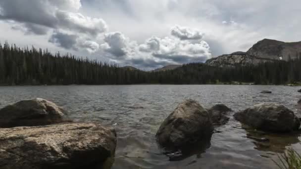 Timelapse, peyzaj Rawah vahşi, Colorado — Stok video