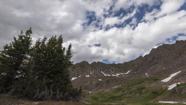 Secuencia de lapso de tiempo tomada en Eagles Nest Wilderness, Colorado Central — Vídeo de stock