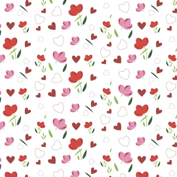 Fondo de pantalla de primavera con flores. Fondo vectorial . — Vector de stock