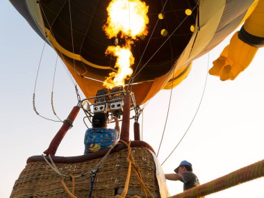 Chiang Rai, Tayland - 18 Şubat 2017: Uluslararası balon