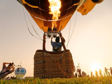 Chiang Rai, Tayland - 18 Şubat 2017: Uluslararası balon