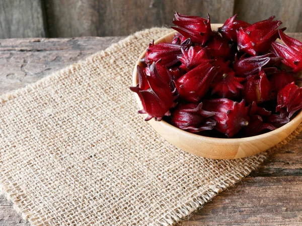 Roselle good properties reduce blood pressure, nourish the heart Royalty Free Stock Images