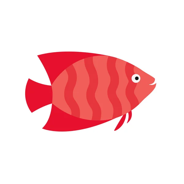 Aquarienfische mit rosa Streifen — Stockvektor
