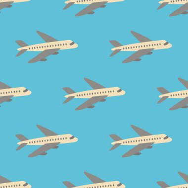 Uçaklar ile sorunsuz vektör desen.