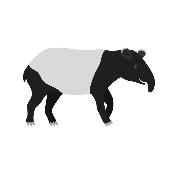 Feliz ilustração Tapir —  Vetores de Stock