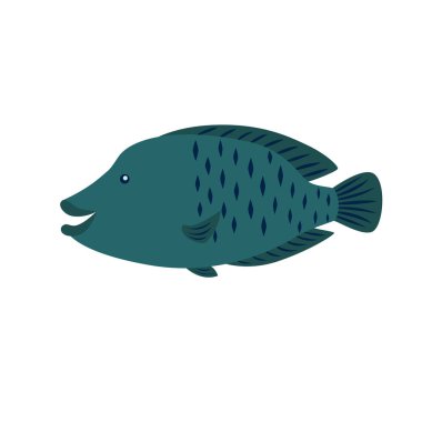 Napoleon balık çocuklar için illüstrasyon vektör