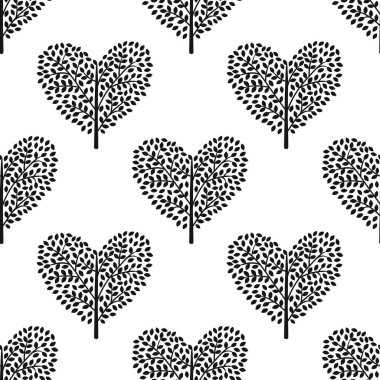 seamless modeli ağaç kalp