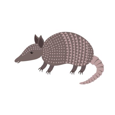 karikatür armadillo hayvan gülümseyen