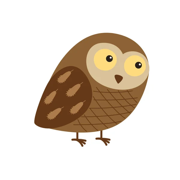 Owl söt i vektor — Stock vektor