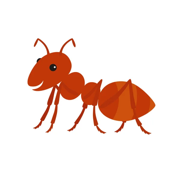 Carino cartone animato formico.Illustrazione vettoriale — Vettoriale Stock