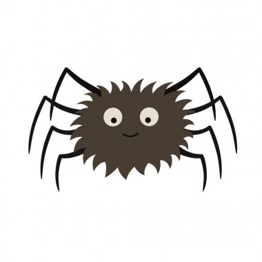 İzole örümcek vektör