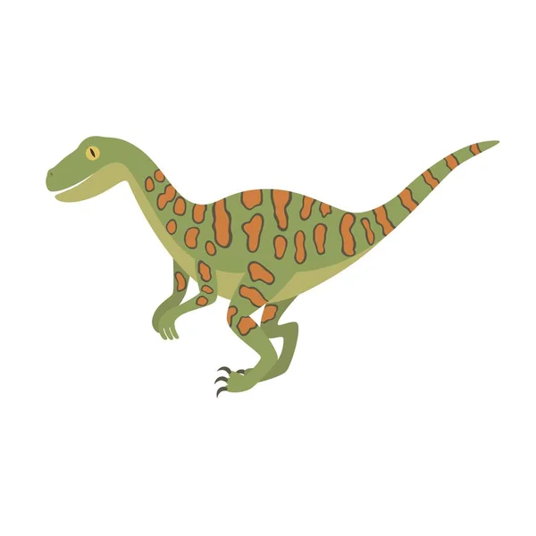 Illustration de design dino couleur dinosaure Deinonychus — Image vectorielle