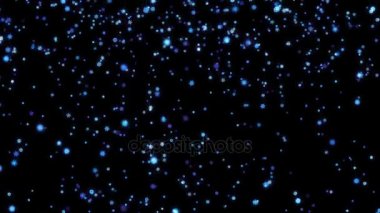 Kar taneleri parçacıklar siyah ekranda aşağı düşmüş