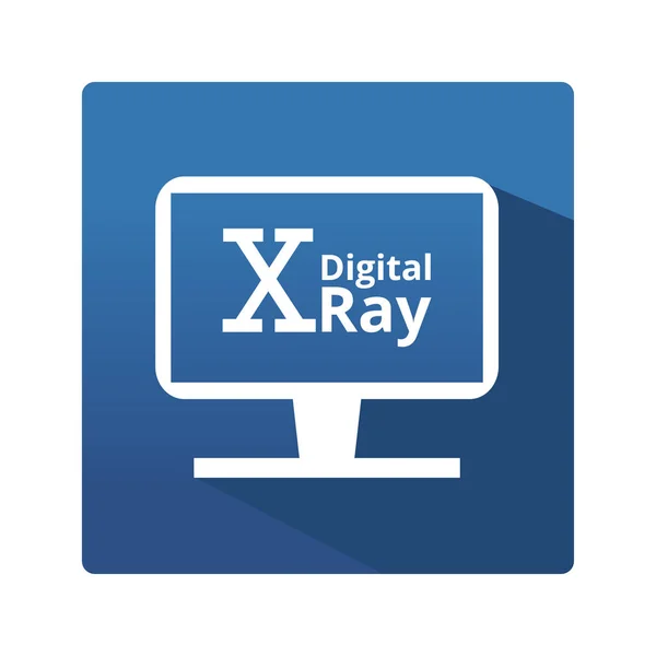Digitální radiografie ikona — Stockový vektor