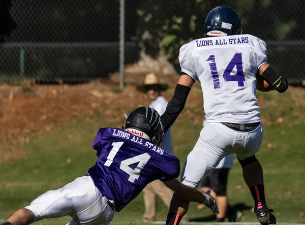 High School Football Action — Stock Photo, Image