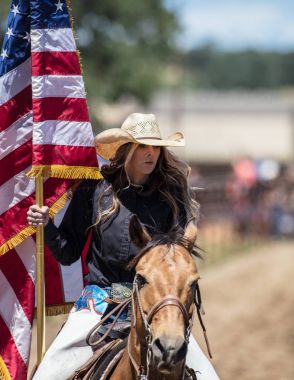 Güzel Rodeo kraliçesi