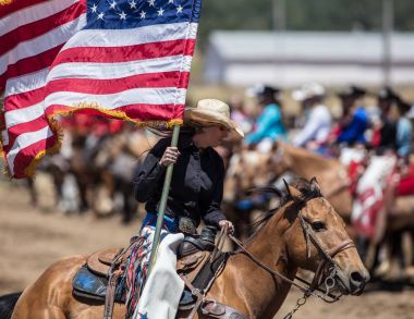 Güzel Rodeo kraliçesi