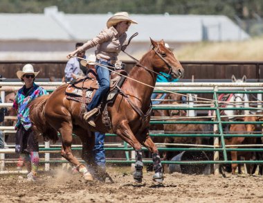 Buzağı Kementleme Cowgirl