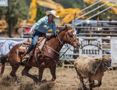 Buzağı Kementleme Cowgirl