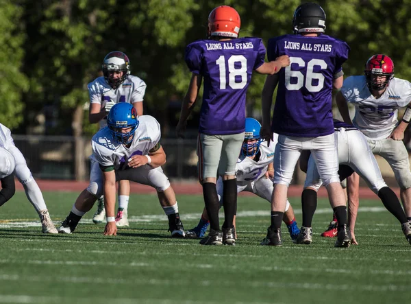 Offensive Line Ready — Stock Photo, Image