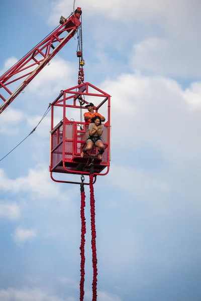 Izgalmas Bungee ugrás — Stock Fotó