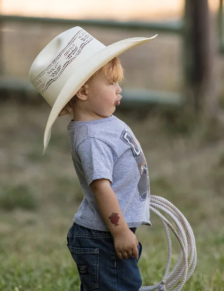 Ação Rodeio Scott Valley Pleasure Park Rodeo Etna Califórnia Julho — Fotografia de Stock