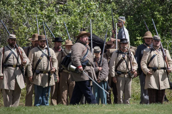 Reenactors 캘리포니아에서 이벤트에서 2018 — 스톡 사진