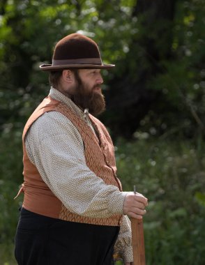 Amerikan İç Savaşı reenactor kırmızı blöf, Kaliforniya'da köpek Adası Event'de. 29 Nisan 2018