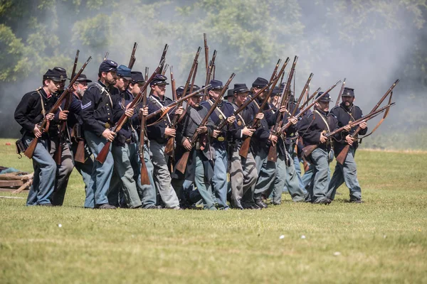 Reactores Guerra Civil Americana Acción Evento Dog Island Red Bluff — Foto de Stock